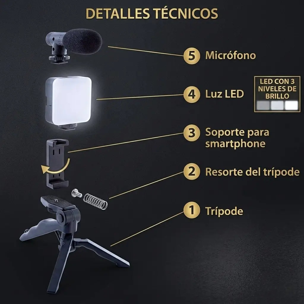 Kit de Grabación Profesional: graba como estudio, desde tu celular