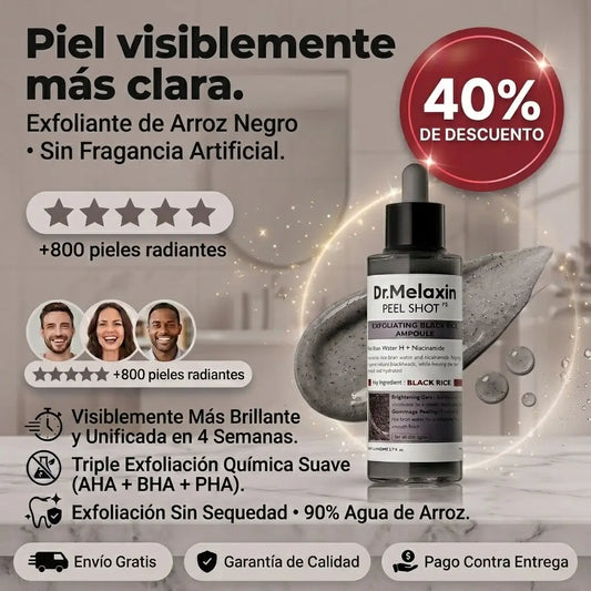 El Exfoliante Coreano Que Transforma Tu Piel en Solo 7 Días — Dr Melaxin Elimina Puntos Negros