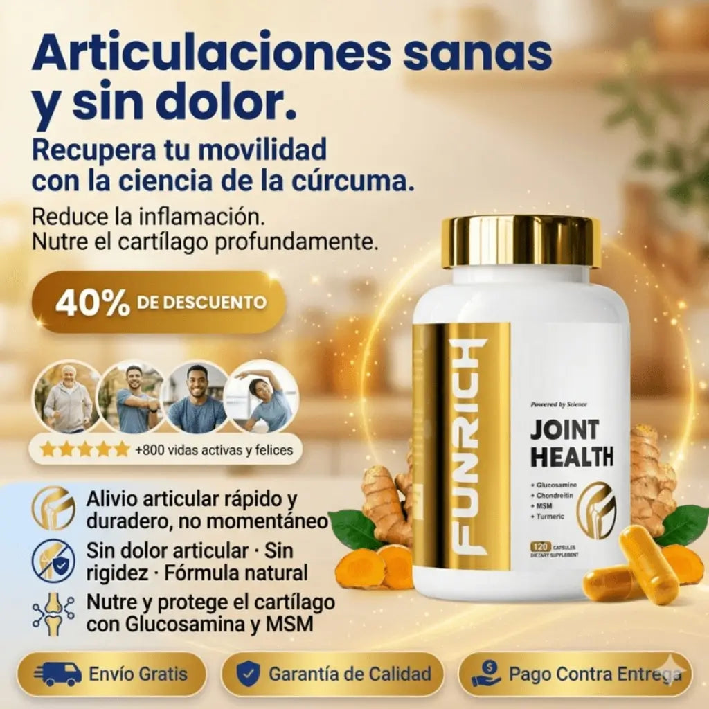 JOINT HEALTH: – La Fórmula Definitiva Contra el Dolor, Rigidez y Desgaste Articular