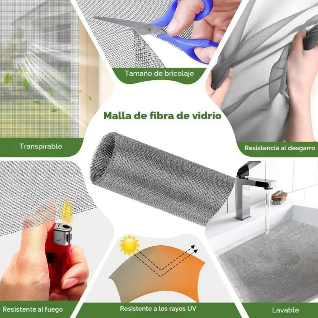 Mosquitero Magnético sin taladro — Protege tu hogar del dengue y duerme con la ventana abierta