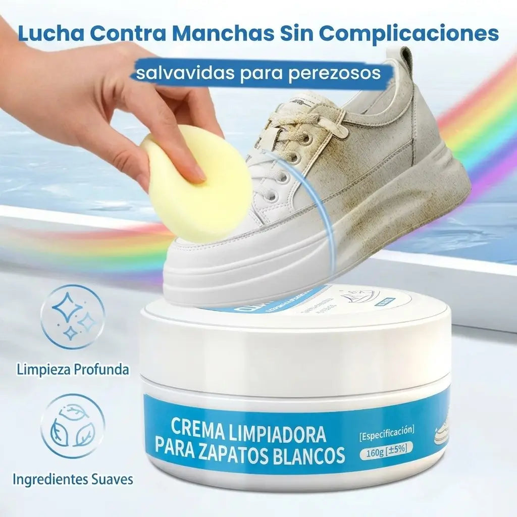 Clean Cream: Tus Tenis Blancos Como Nuevos en 30 Segundos — Sin Agua y Sin Restregar