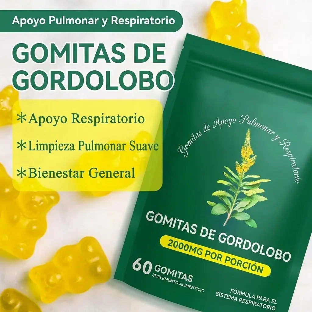 Gominolas de gordolobo: Desintoxicación Pulmonar & Salud Respiratoria