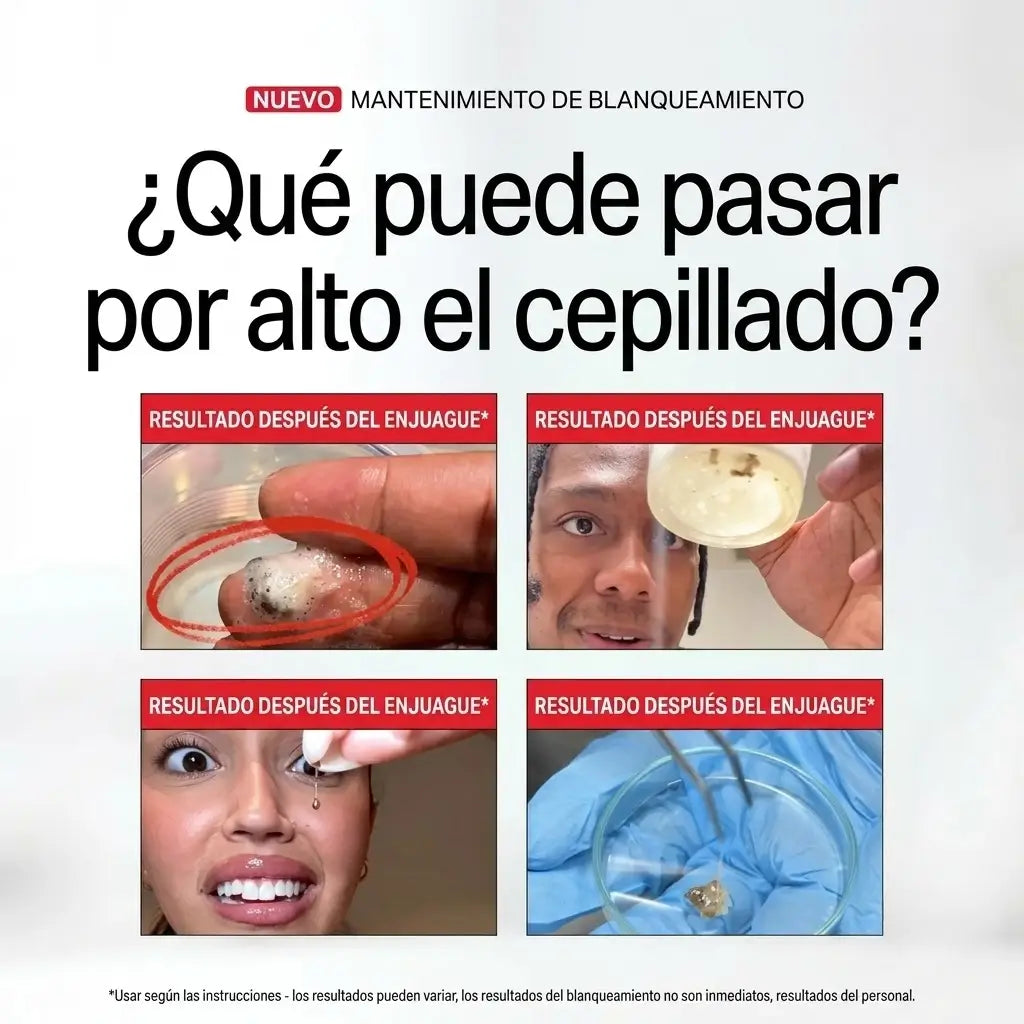 Enjuague bucal avanzado - Elimina las Manchas y el Mal Aliento al Instante