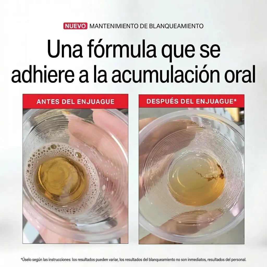 Enjuague bucal avanzado - Elimina las Manchas y el Mal Aliento al Instante