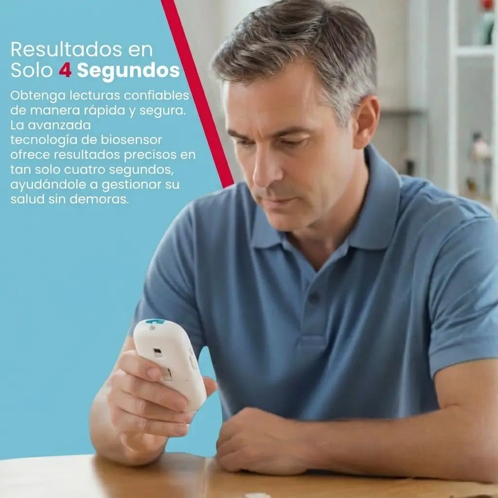 Kit Medidor de Glucosa Digital: conoce tu glucosa en 4 segundos, desde tu casa