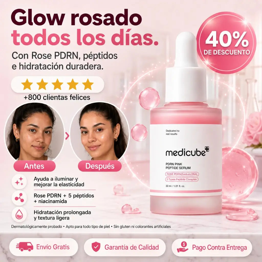 El Serum Rosado Coreano que le Devuelve el Brillo a Tu Piel — Sin Grasa y Sin Peso, Hecho para Nuestro Clima