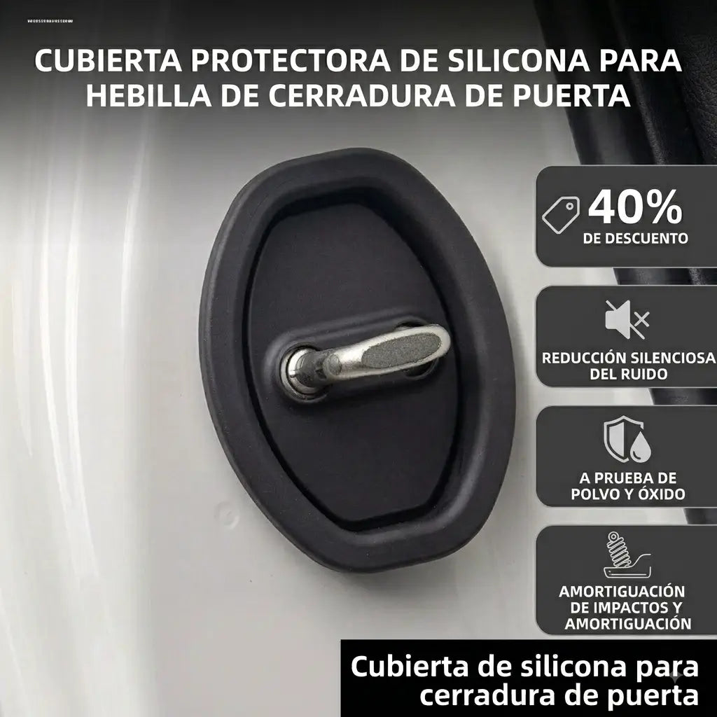 Juego de 4 Protectores Universales para cerraduras de puerta - Silicona de alta calidad